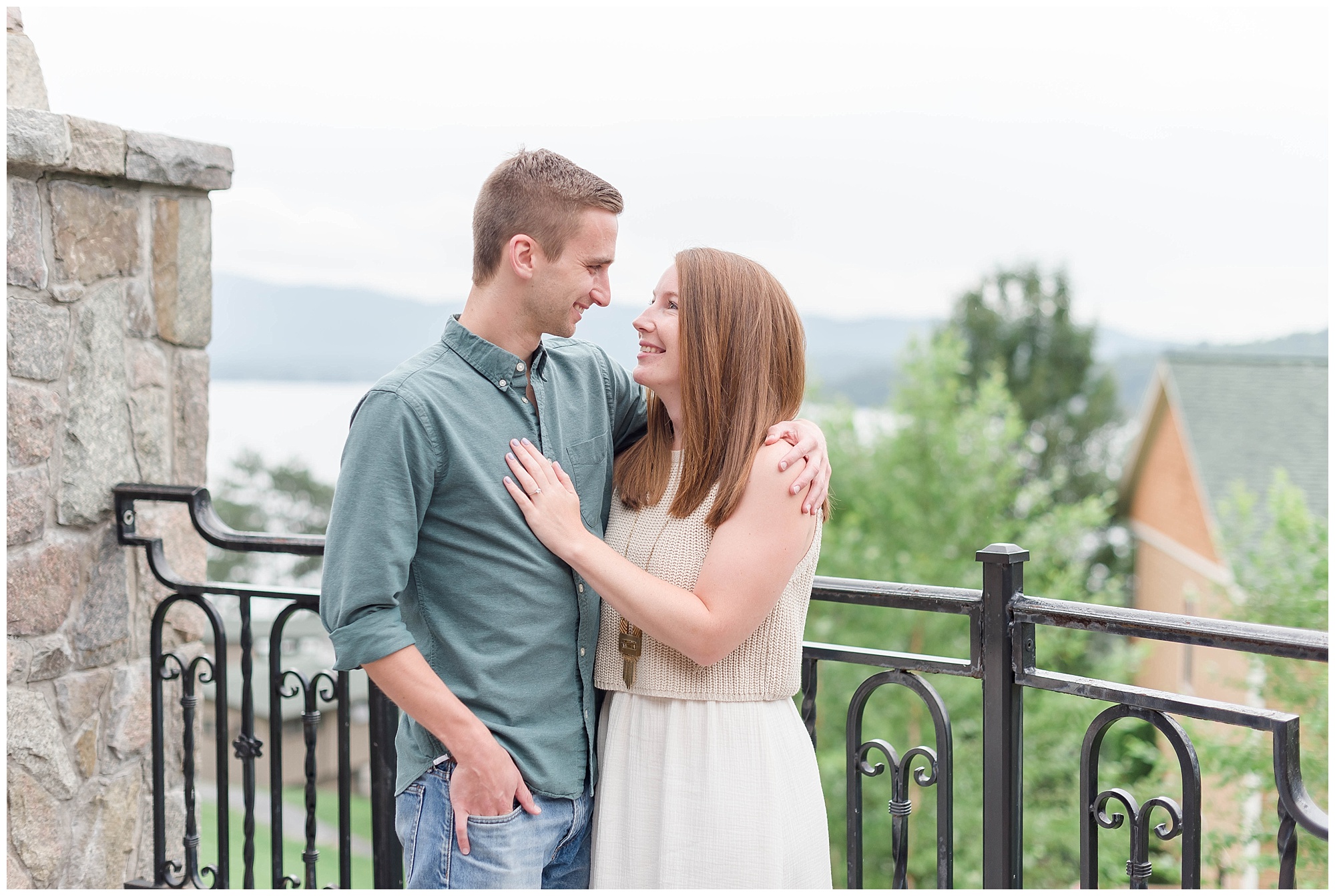 lake George engagement