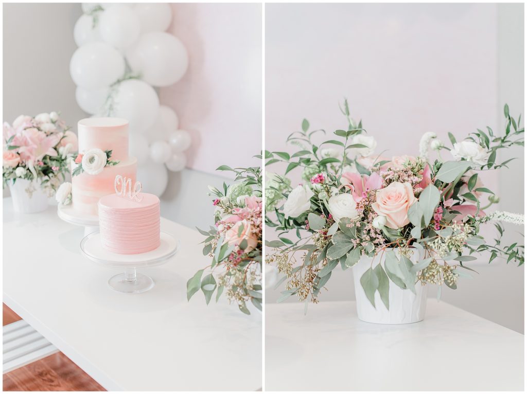 first birthday florals