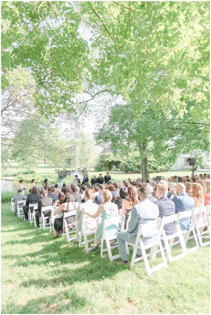 outdoor ceremony chauncey hotel wedding