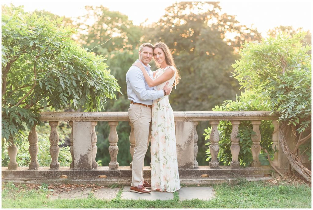 nj garden engagement photos