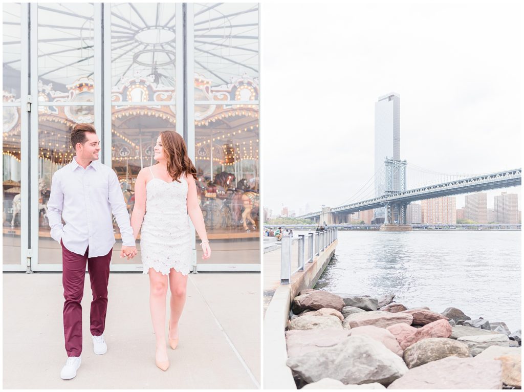 Brooklyn bridge engagement photos