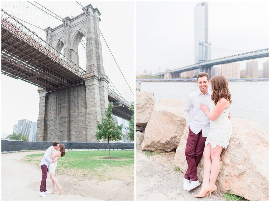 Brooklyn bridge engagement photos