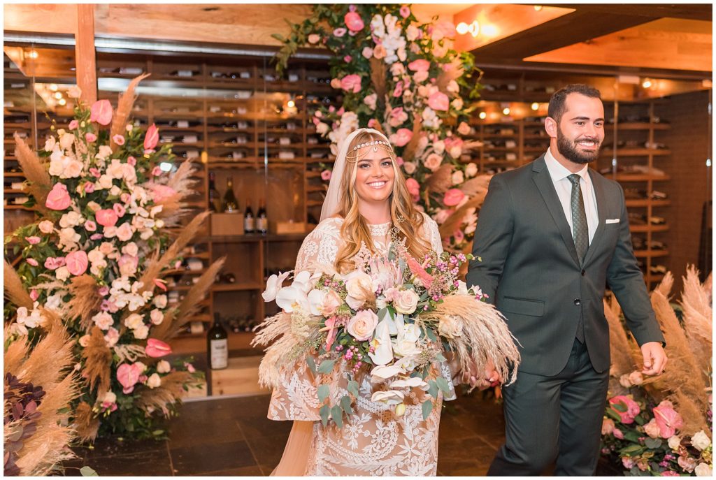 wine cellar wedding