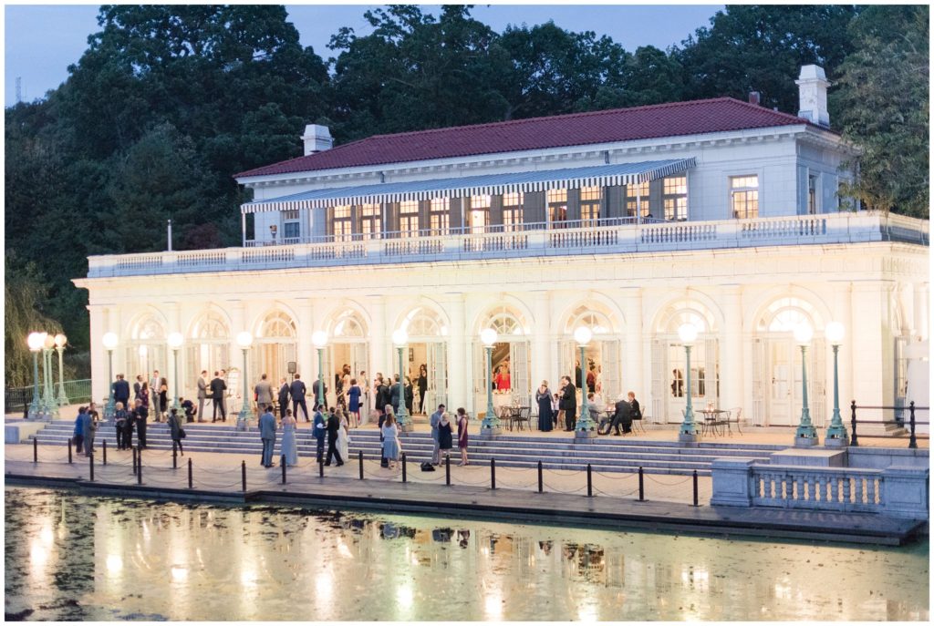 prospect park boathouse at night