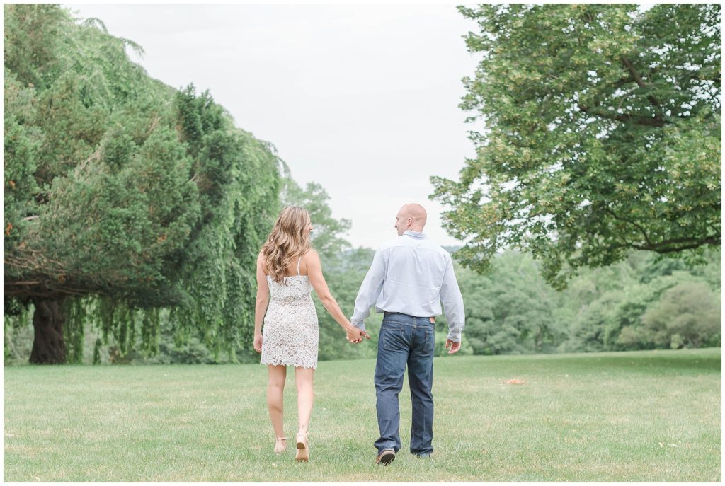 garden engagement photos