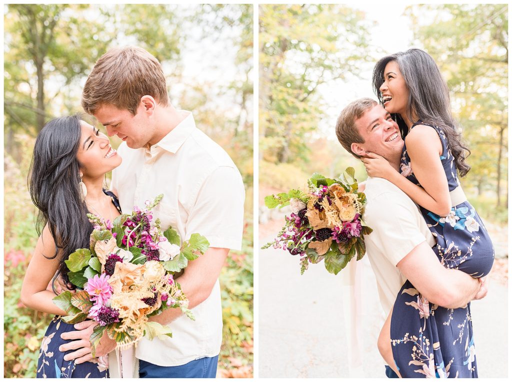 fall engagement photos