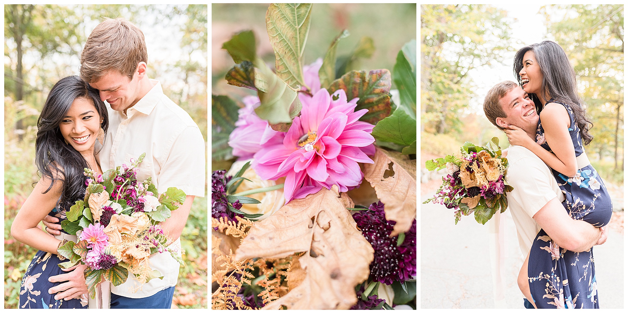 fall engagement photos