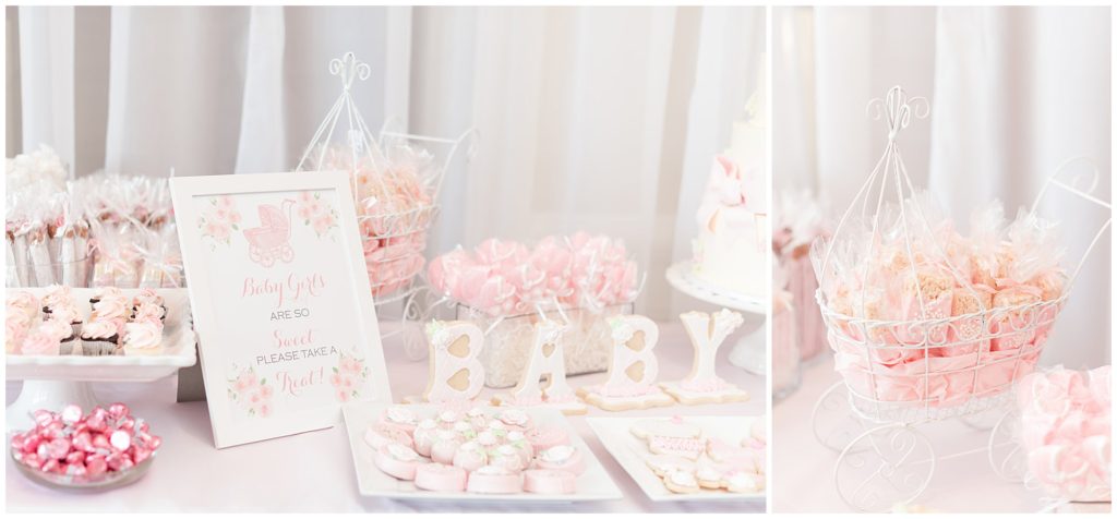 baby shower dessert table