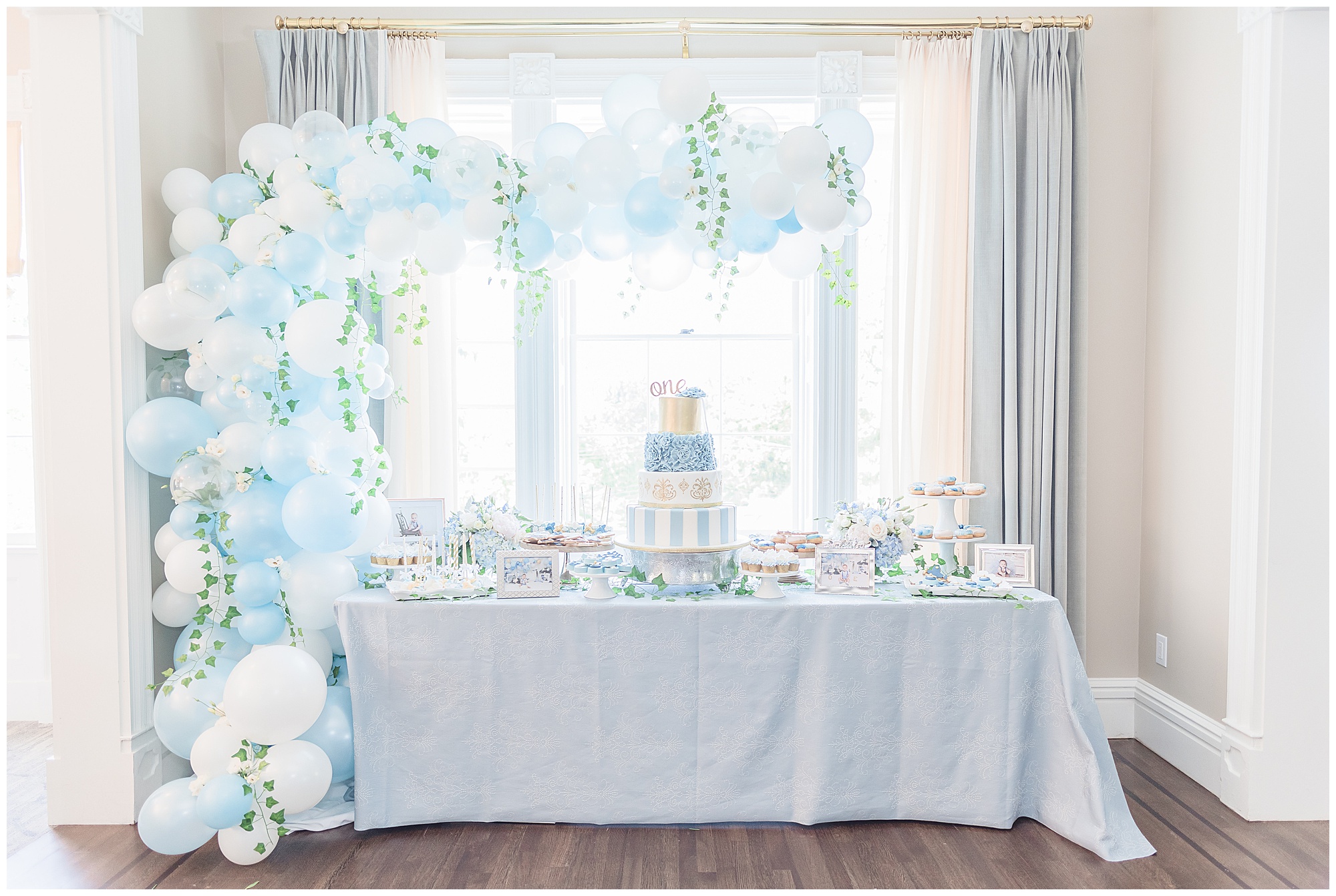 first birthday dessert table