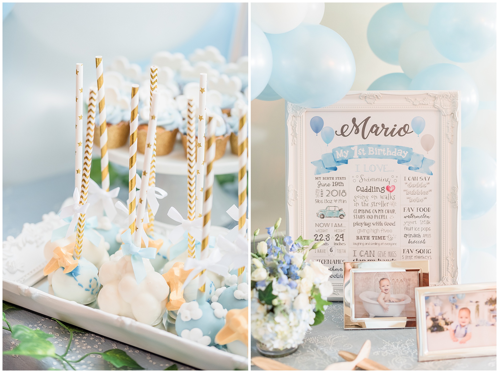 first birthday dessert table