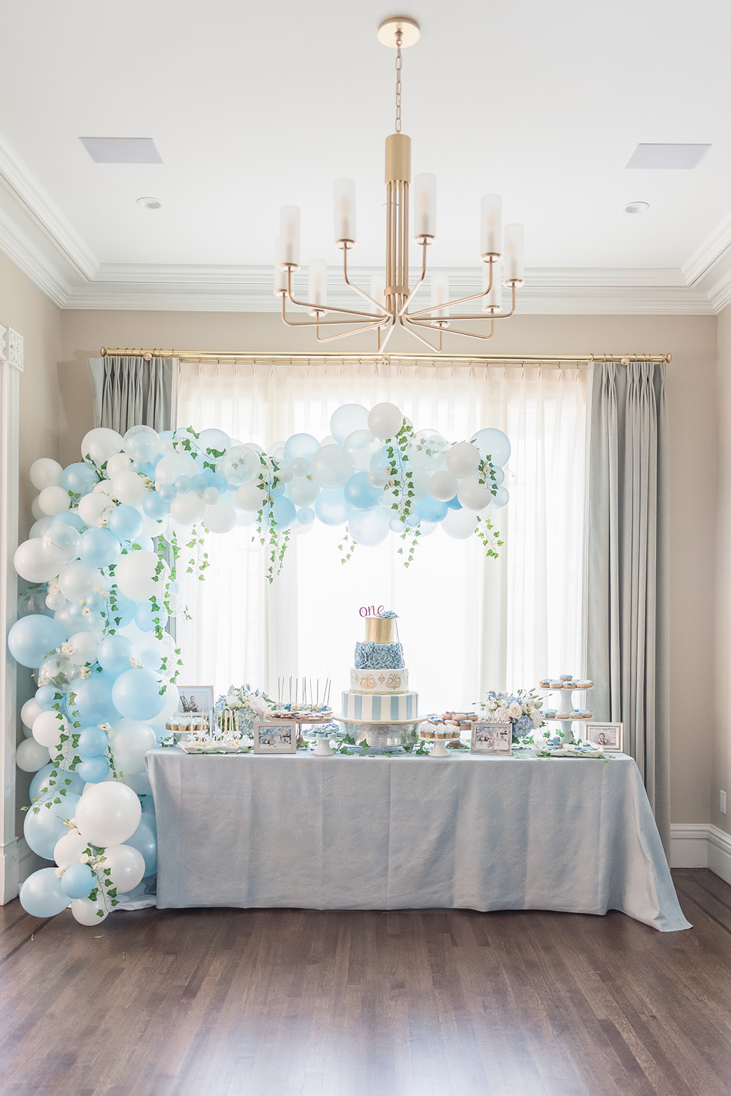 birthday party dessert table