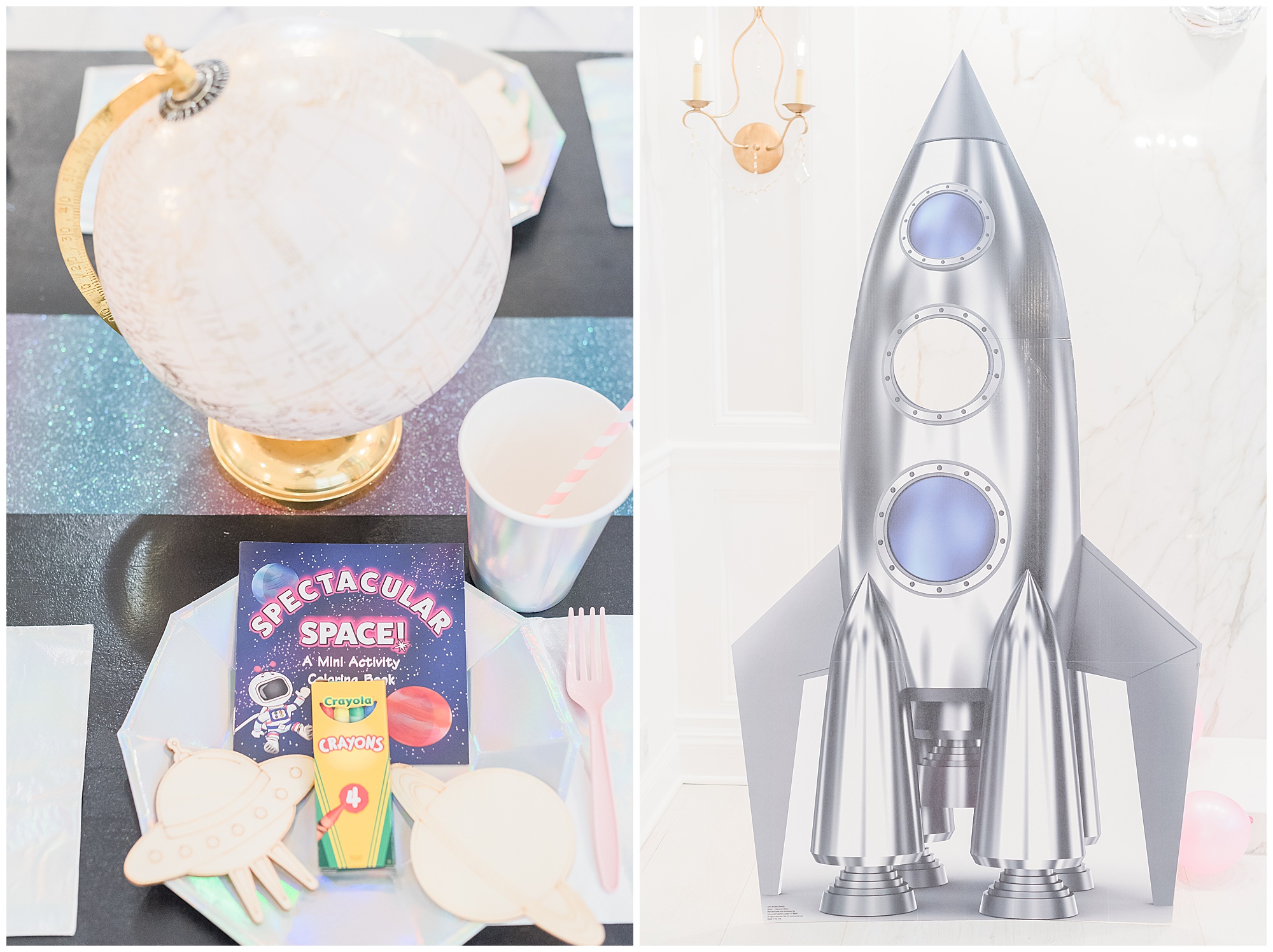 rocket ship photo booth prop