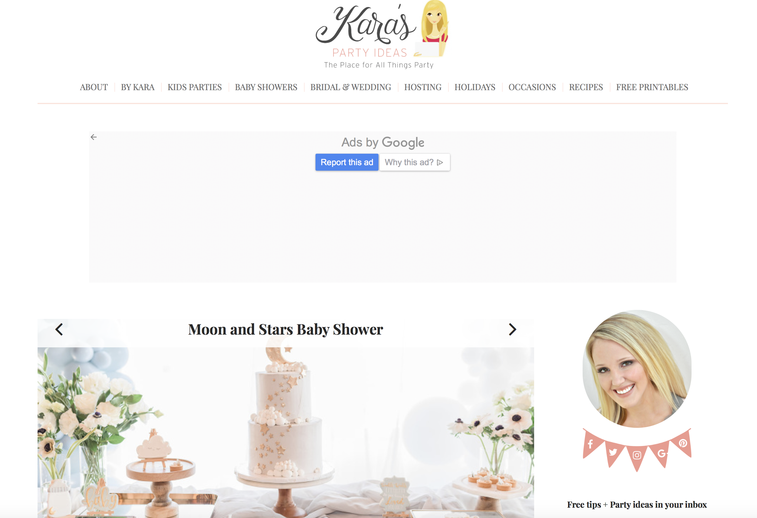 keri calabrese featured on Karas party ideas