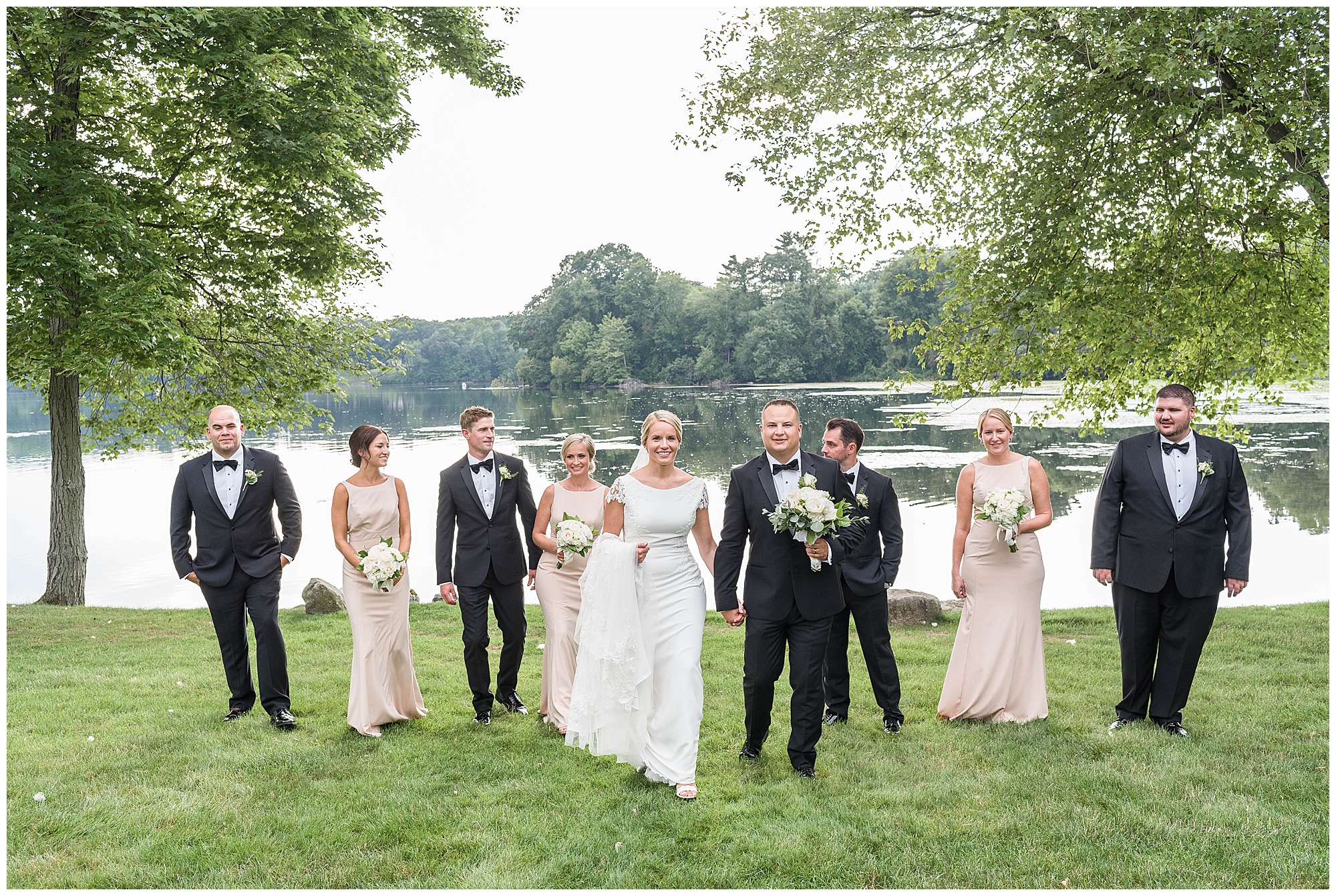 black tie bridal party