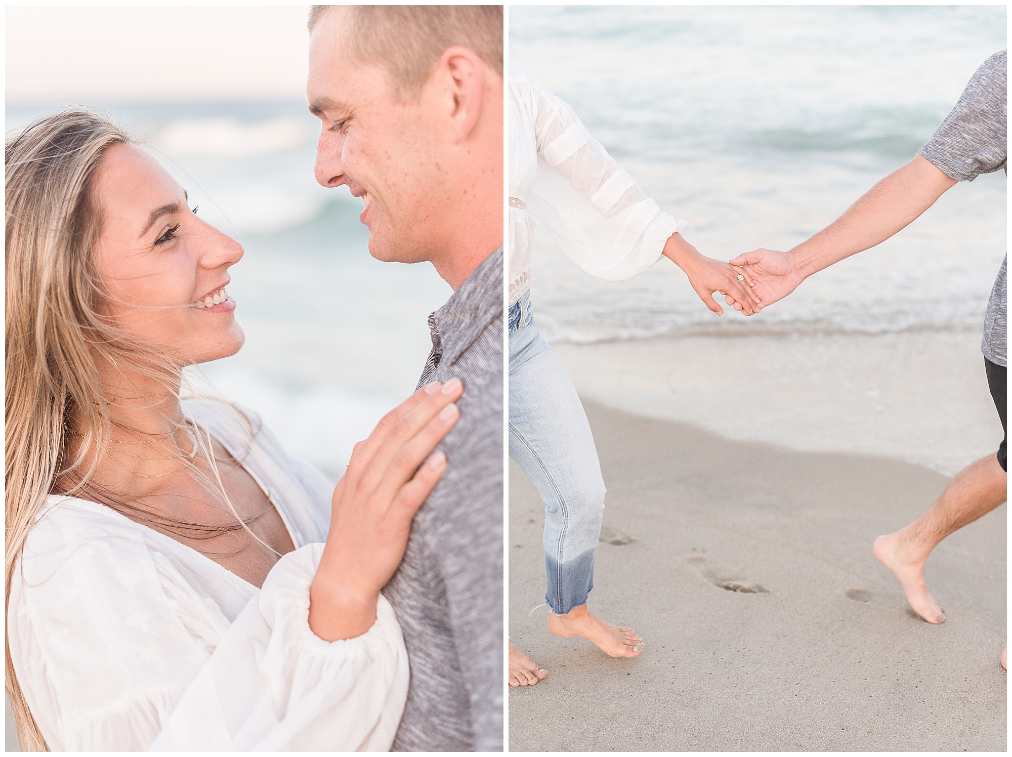 beach engagement photos