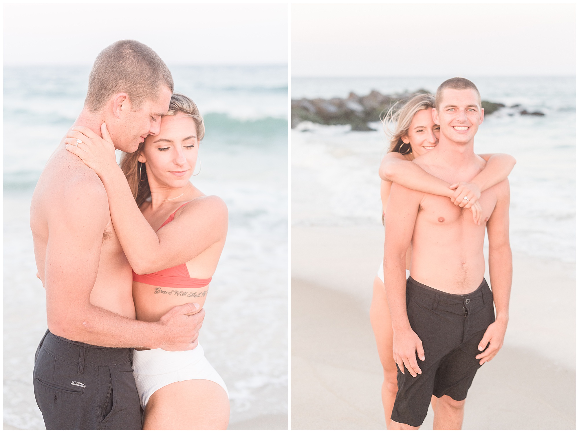 beach engagement photos