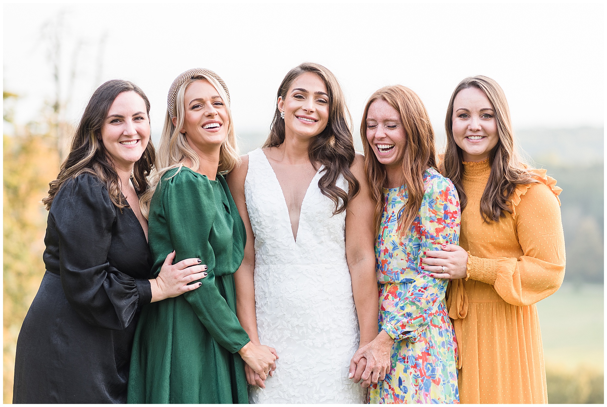 mismatched bridesmaids