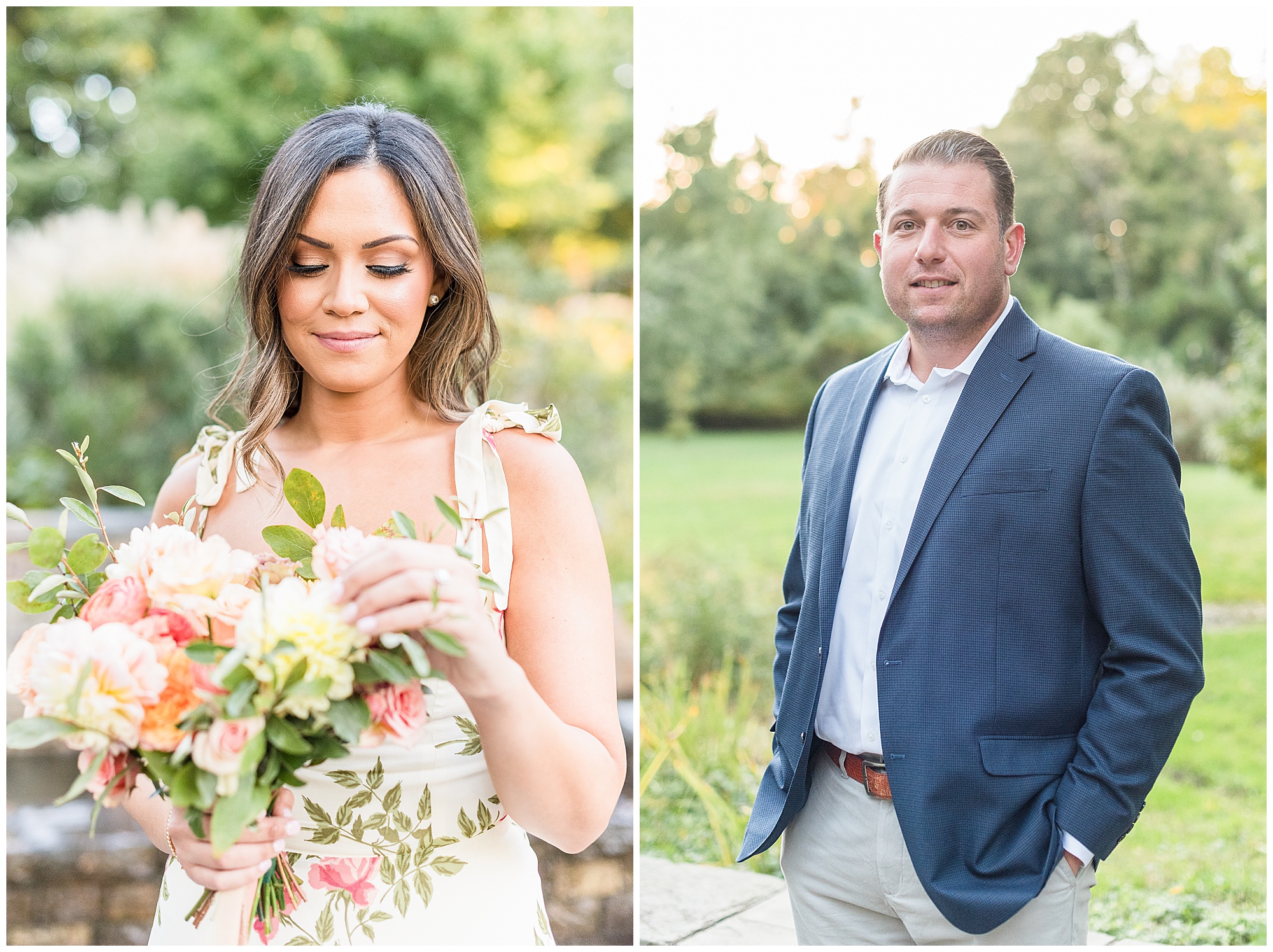 engagement session flowers