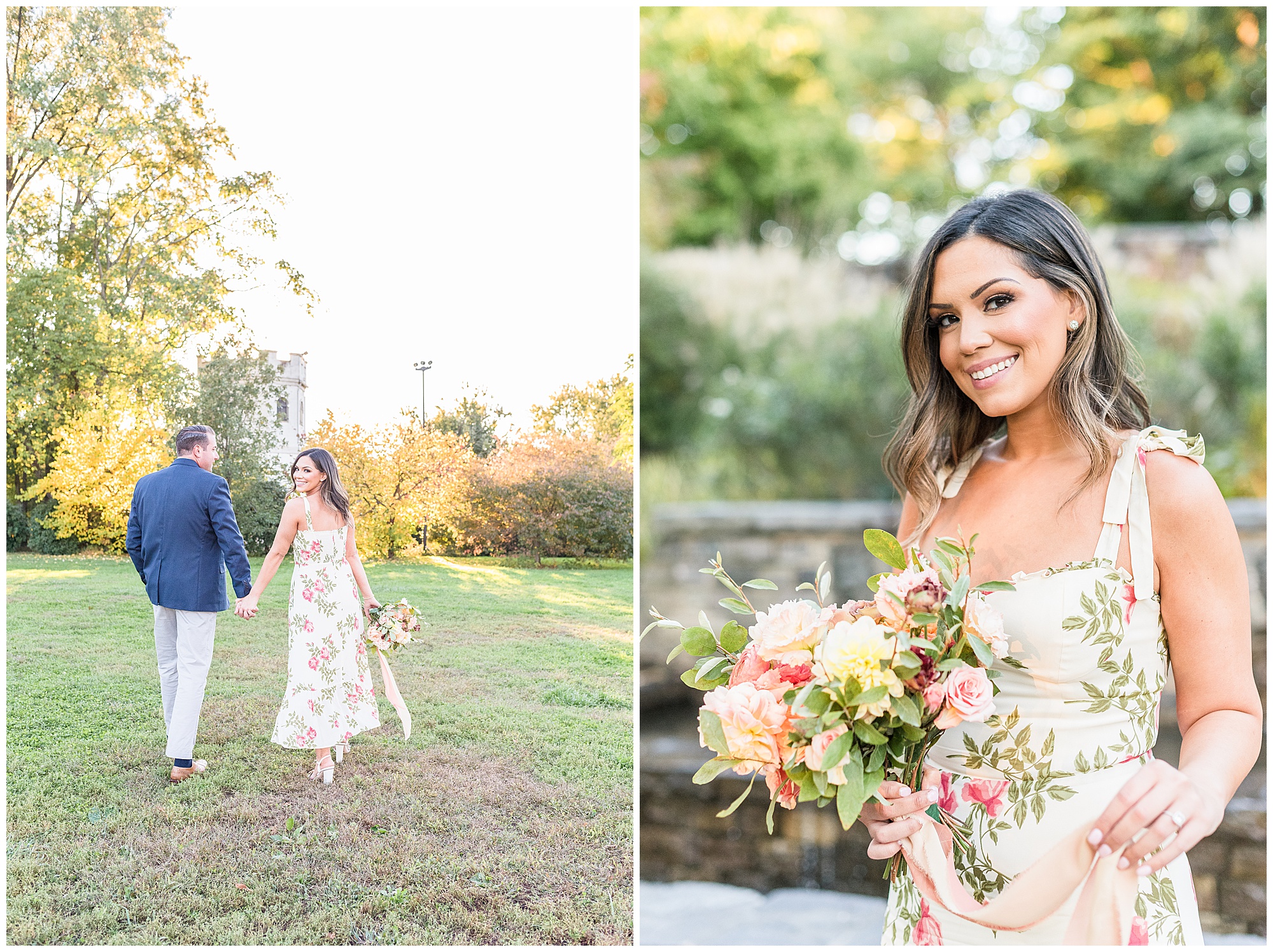 fall engagement photos