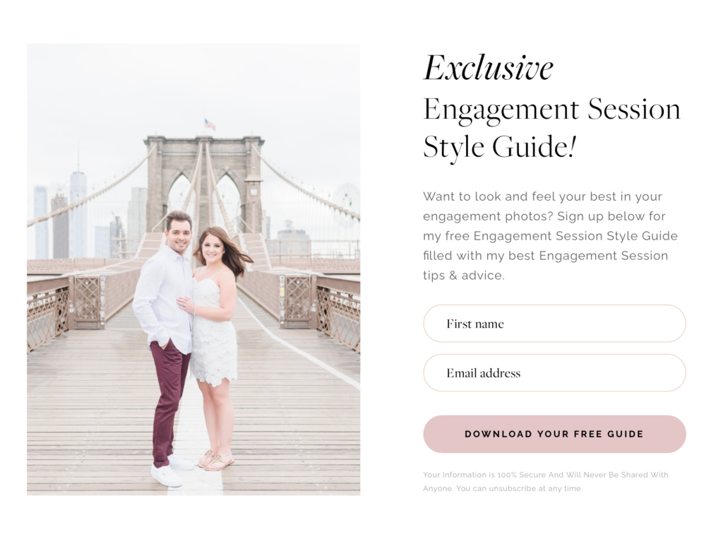 engagement session style guide