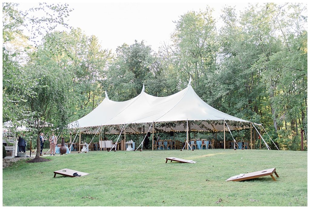 tented outdoor wedding