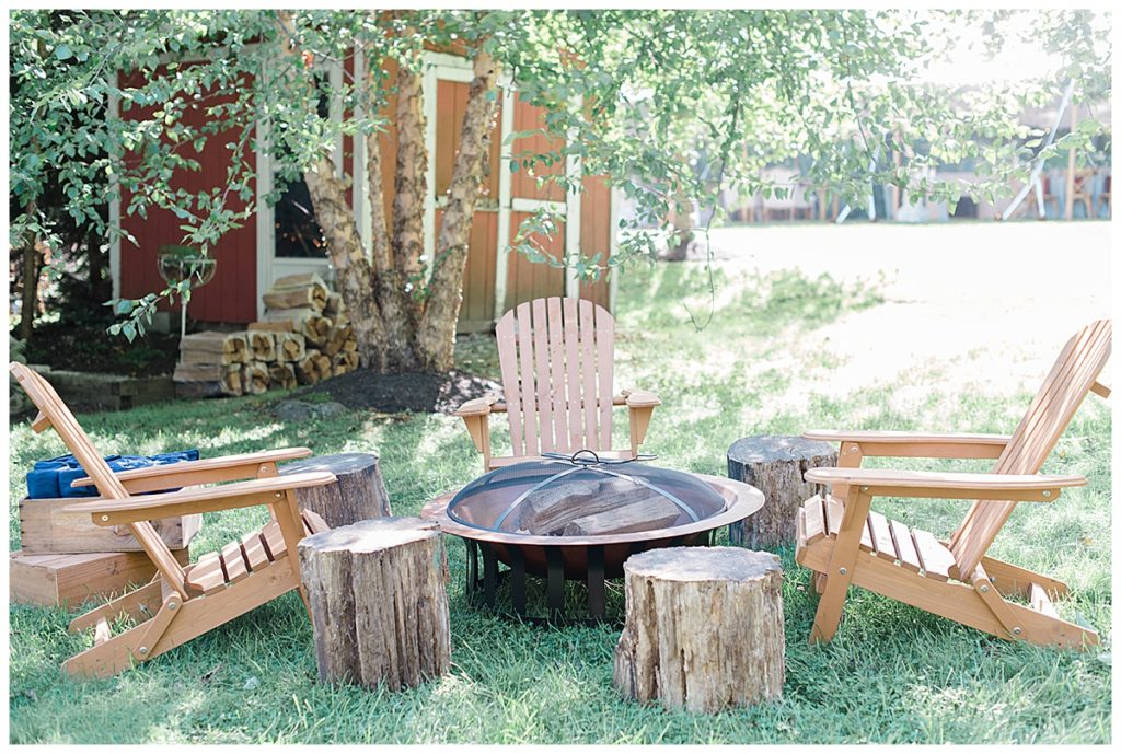 fire pit outdoor wedding