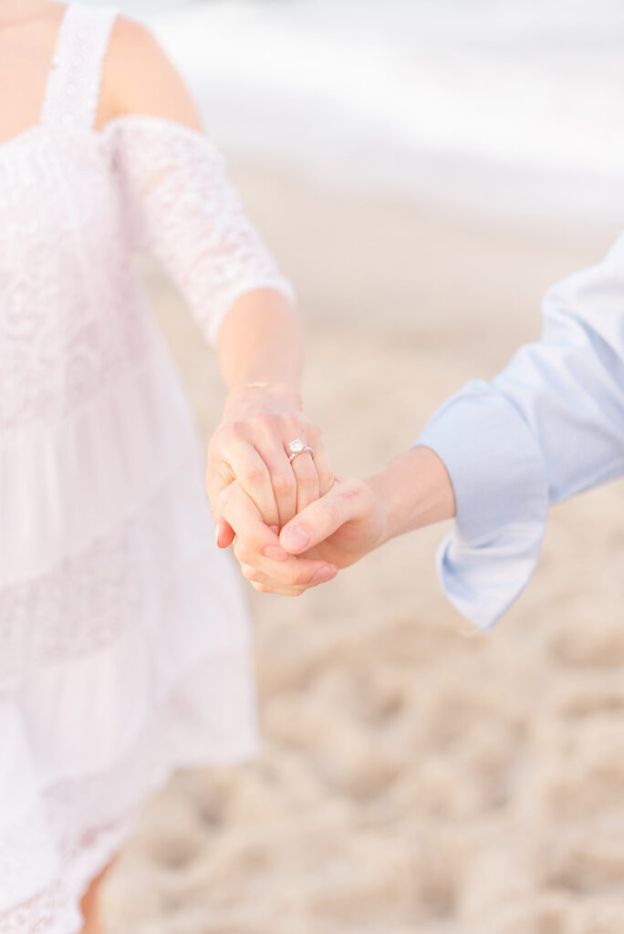 beach engagement photos