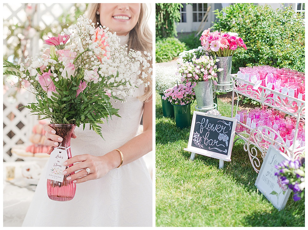 flower bar bridal shower