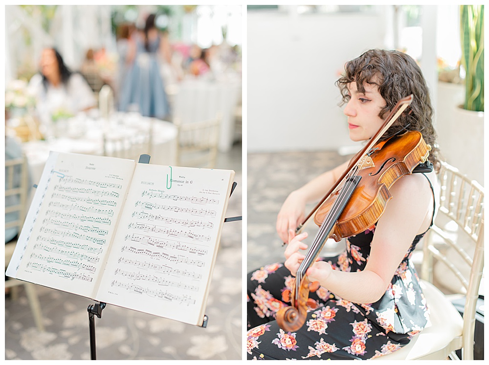 violinist bridal shower