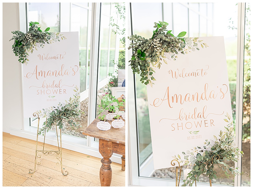 bridal shower welcome sign