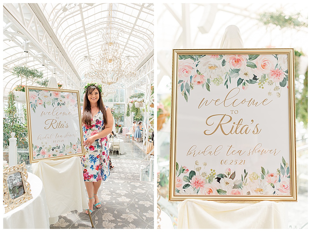 bridal shower welcome sign