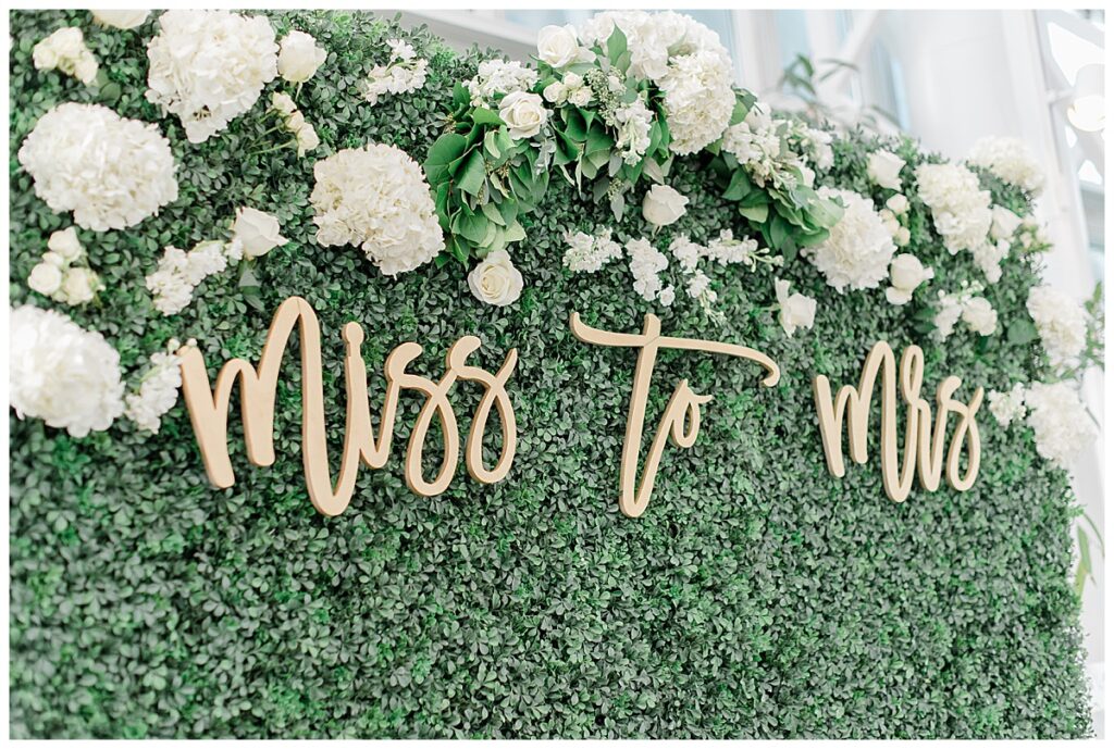 from miss to mrs bridal shower sign