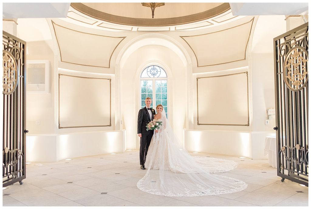 bride and groom at shadowbrook