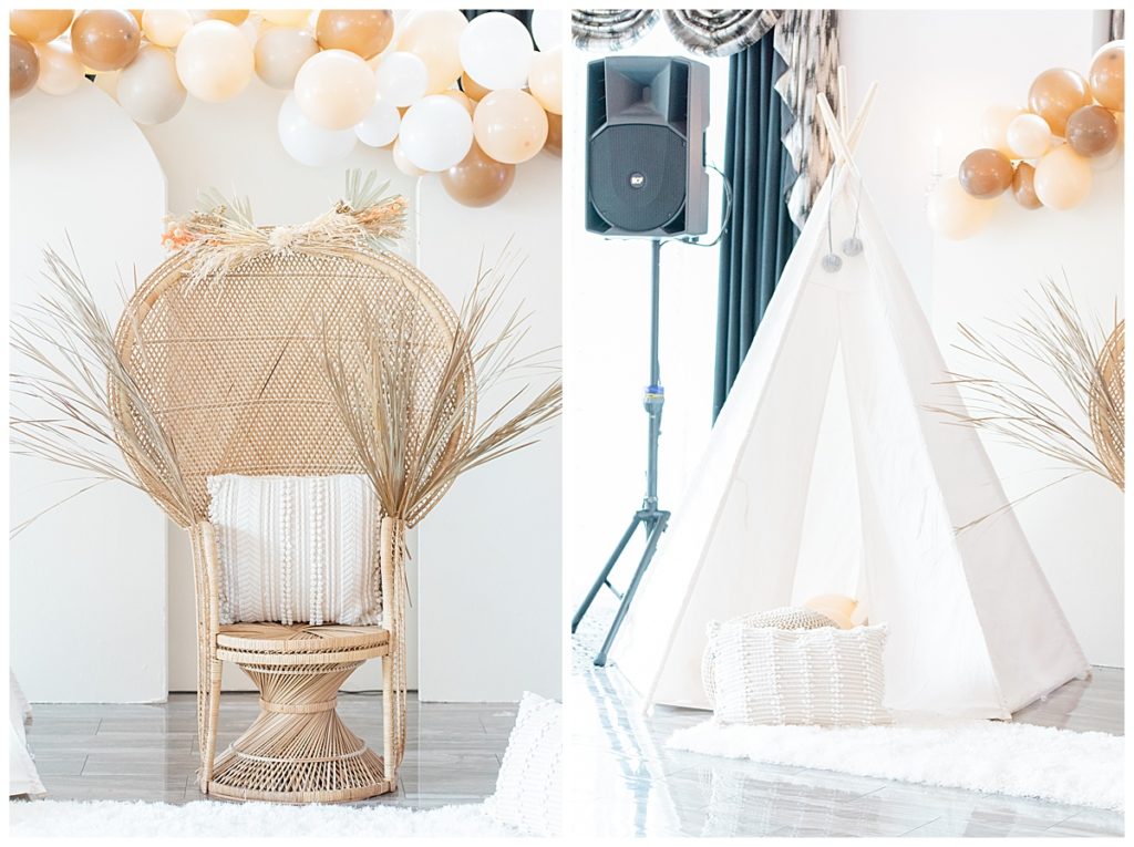 boho baby shower details