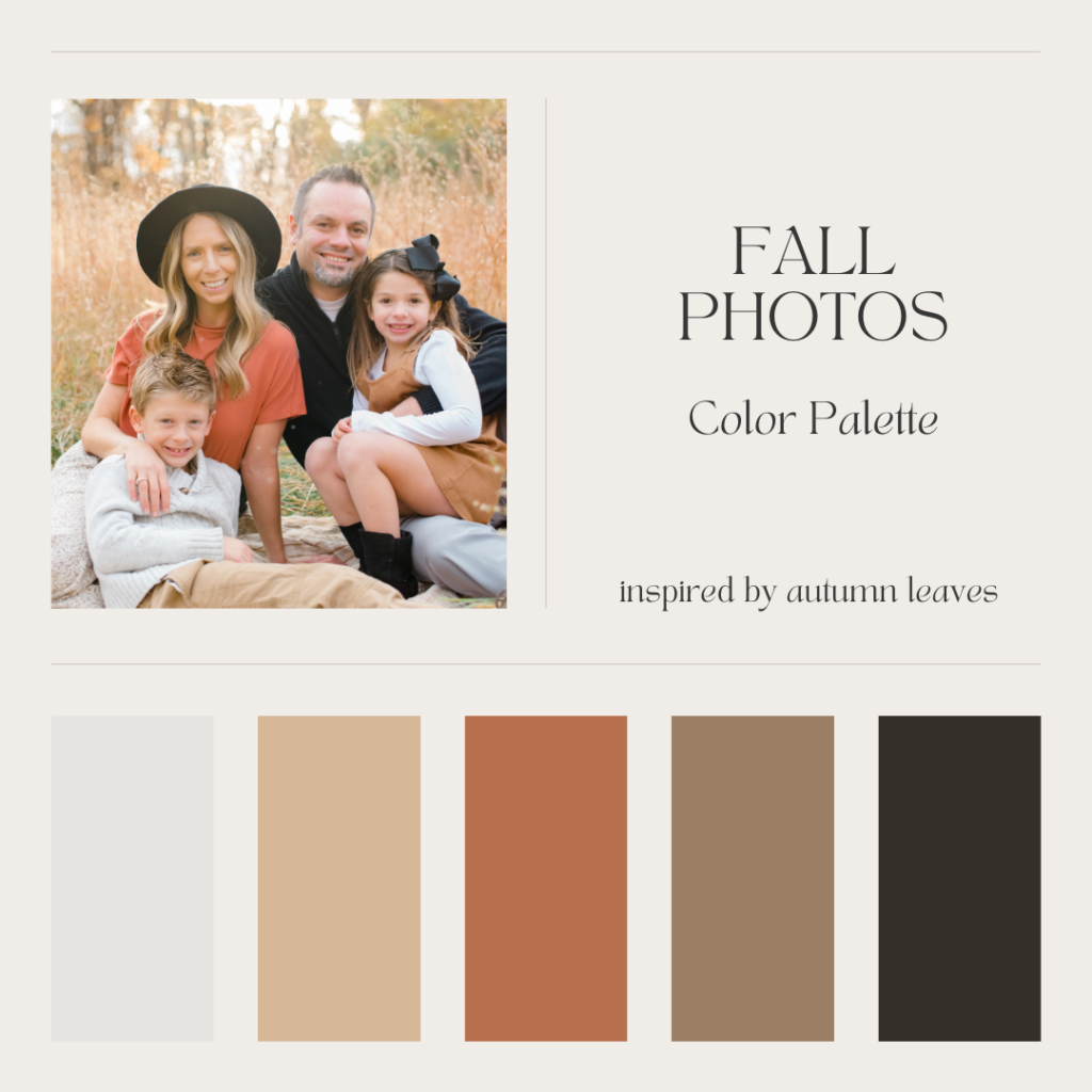 fall photo color palette
