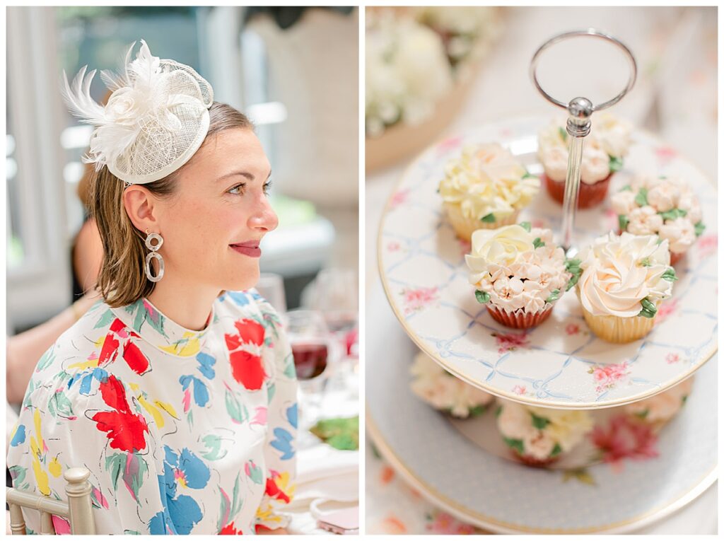 bridal tea shower hat