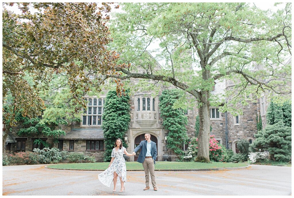 castle at skylands manor engagement pics