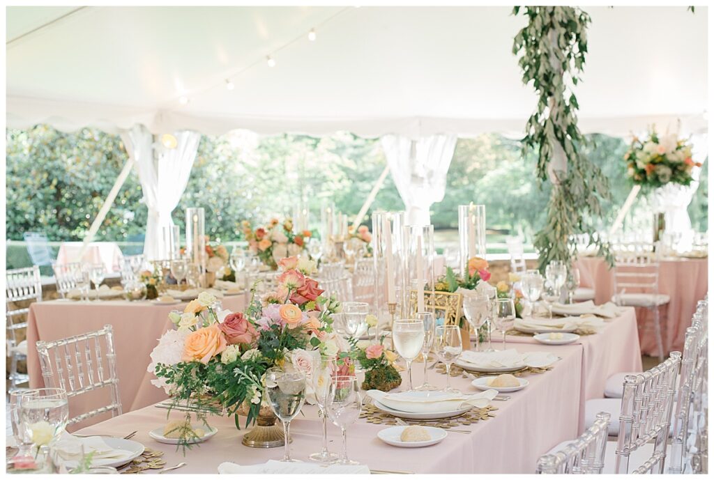 tented wedding reception