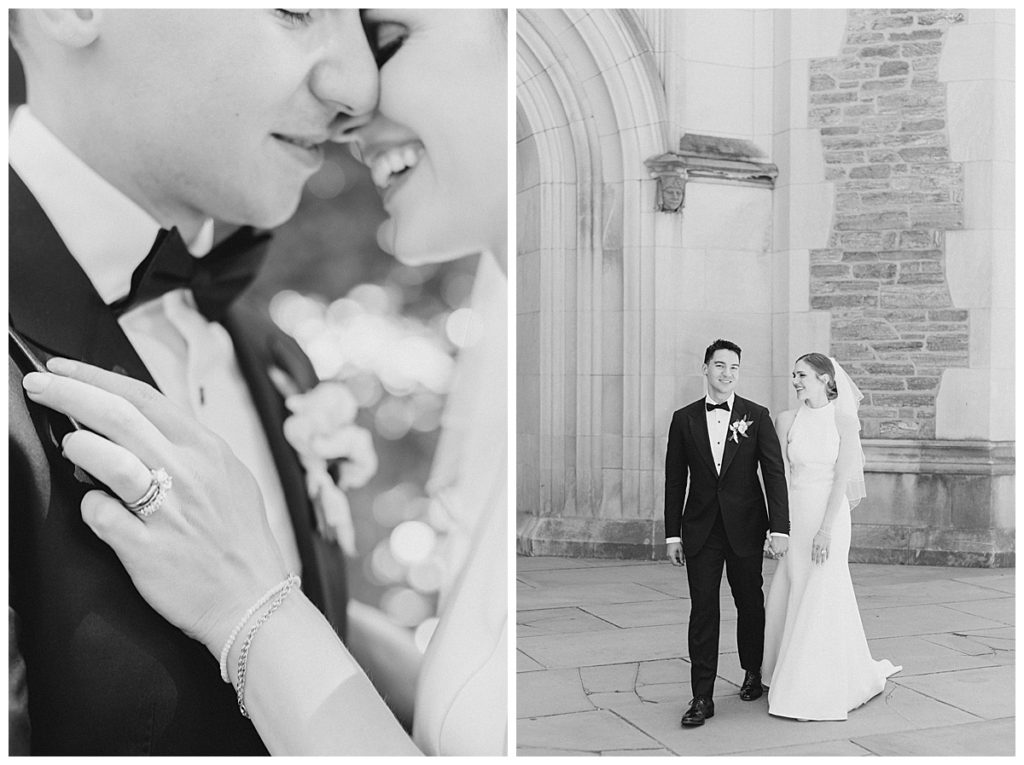 classic black and white wedding photos