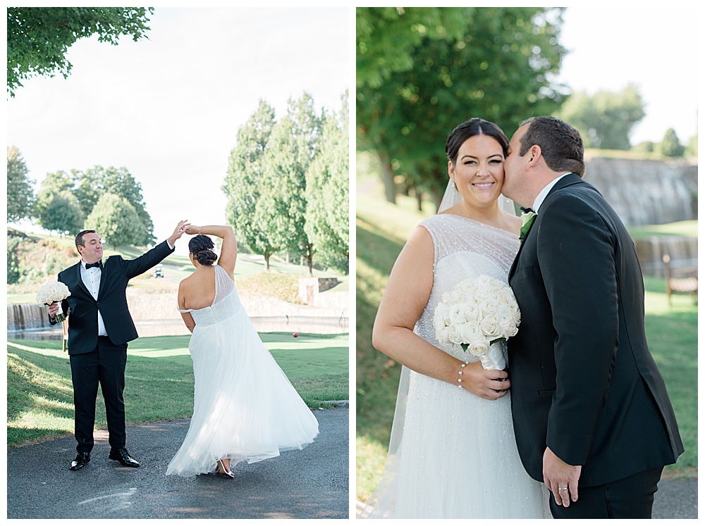 bride and groom wedding photos