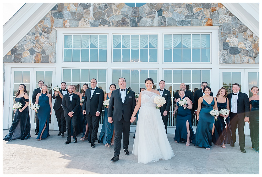 large bridal party photos