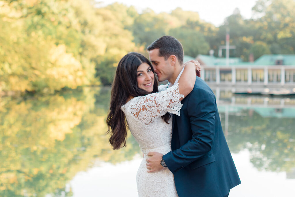 central park engagement session