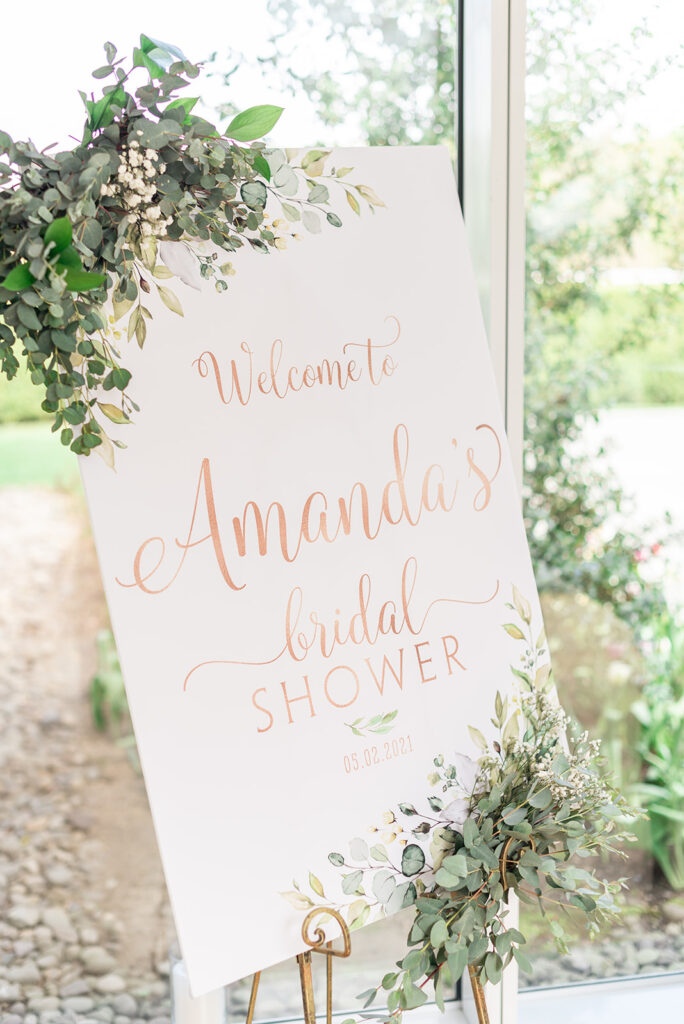 bridal shower welcome sign