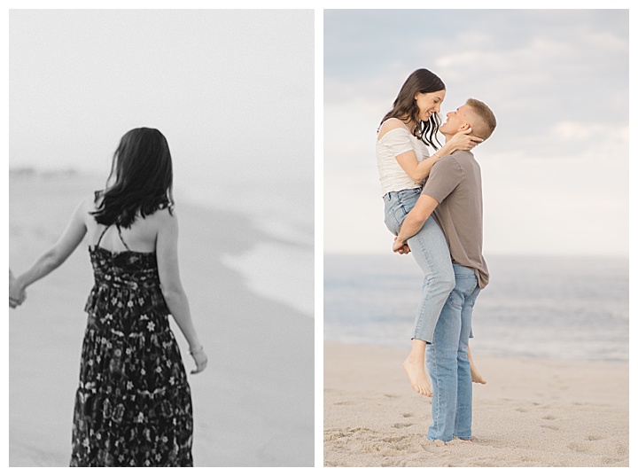 beach engagement photos