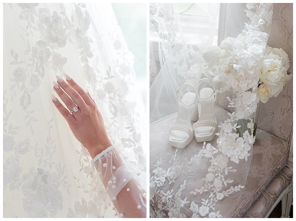 wedding ring & wedding day nails