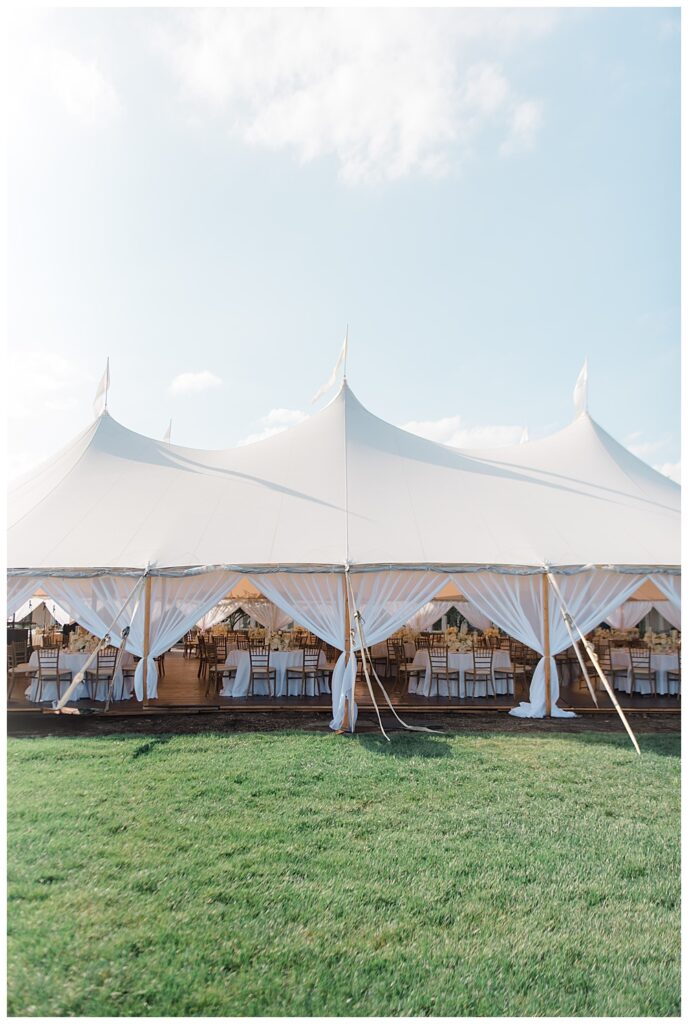 spring lake golf club tented wedding