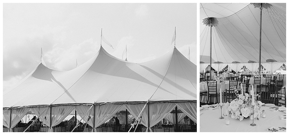 nj tented wedding reception