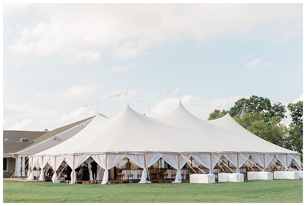 tented wedding reception