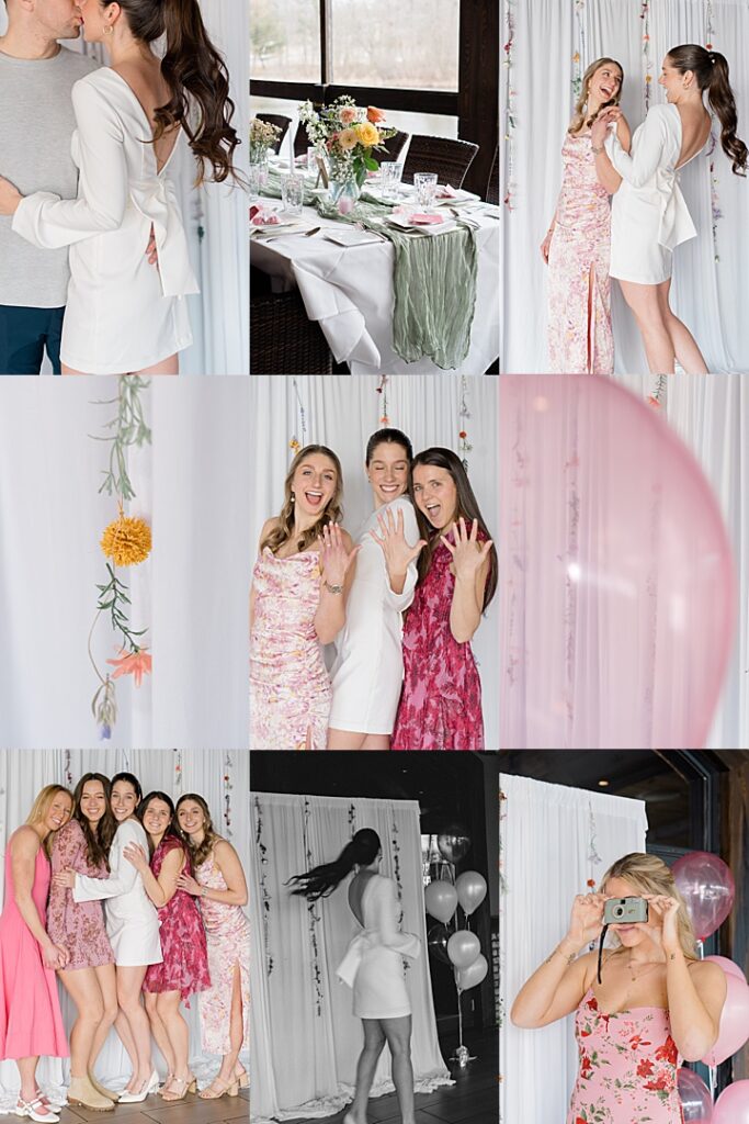 pink floral bridal shower ideas