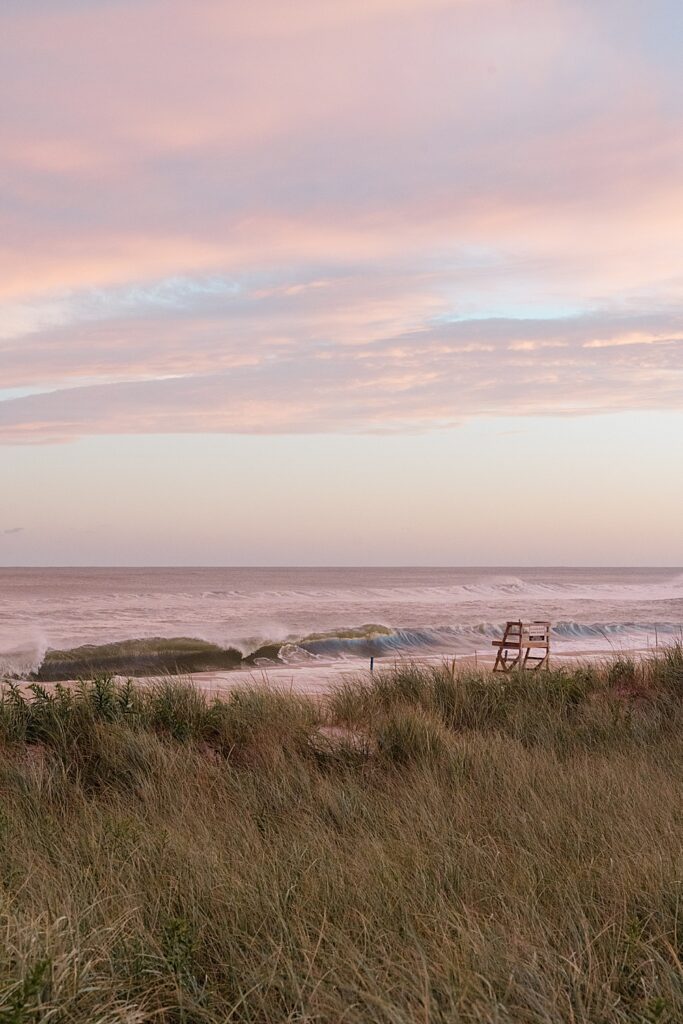 sunset in the hamptons